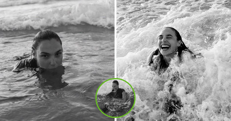 “Embracing Playfulness: Gal Gadot Radiates Joy on Fun-filled Beach Day”