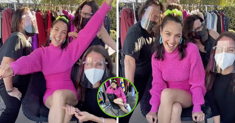 “Gal Gadot Showcases Playful Pink Vibes in Fun Throwback Video from Wonder Woman 1984 Set”